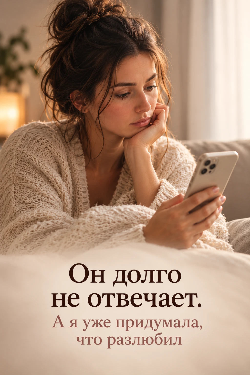 Он долго не отвечает. А я уже придумала, что разлюбил