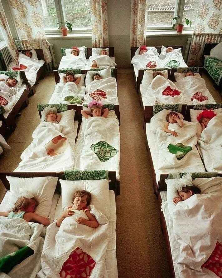 Ставропольский край. "Тихий час" в детском саду колхоза имени В.И. Ленина, 1987 год