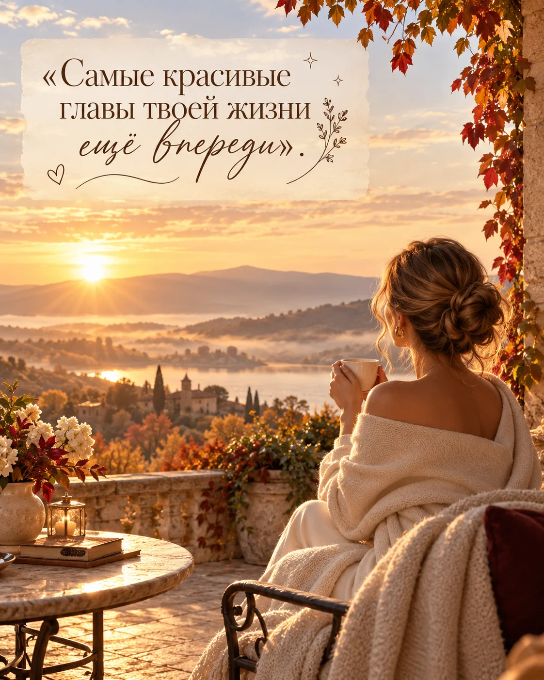 🍁 Иногда жизнь сама подсказывает: хватит бегать, присядь, выпей чаю и полюбуйся закато...