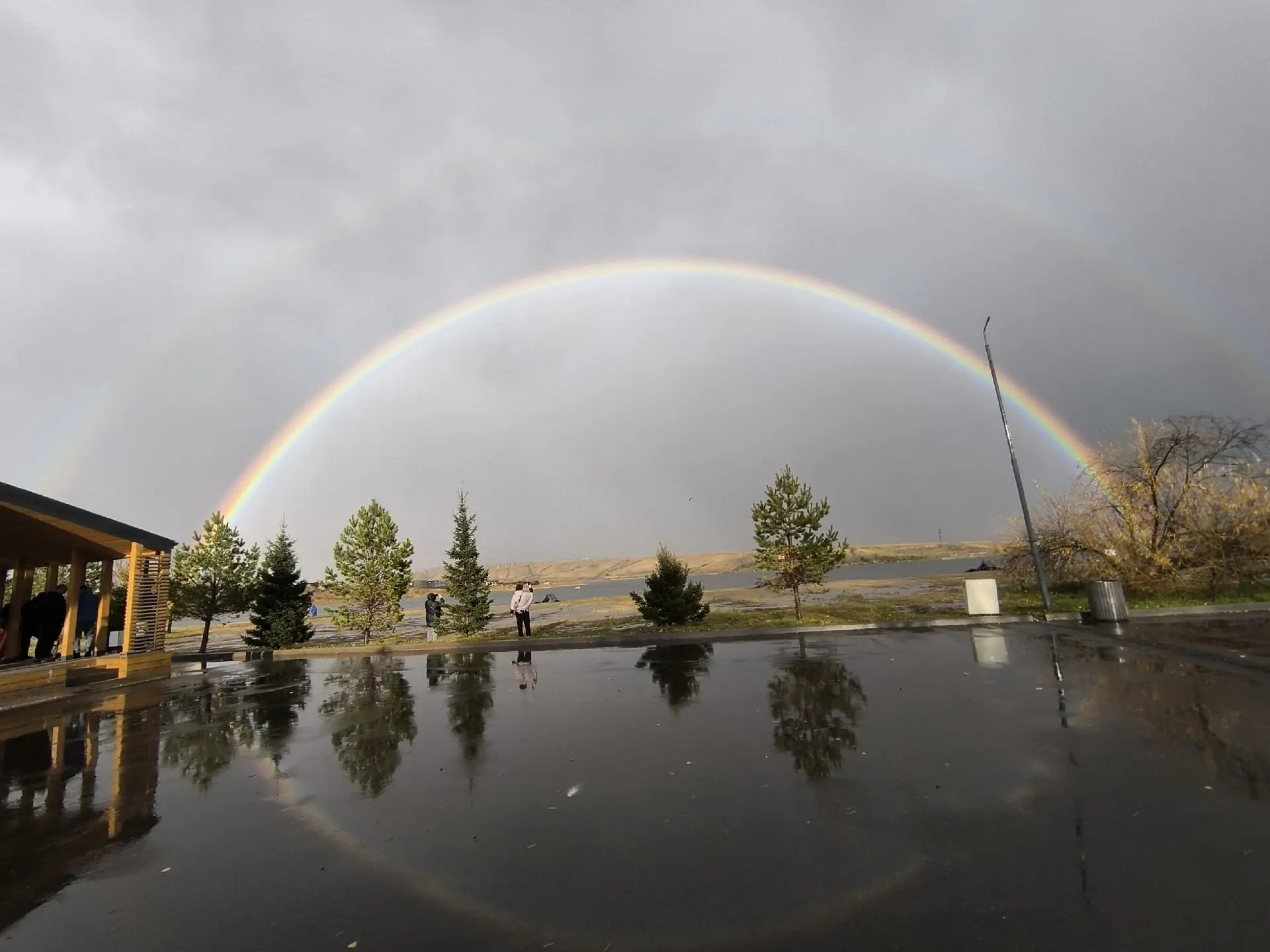 Осенняя радуга в Красноярске 🌈