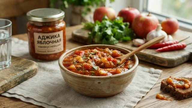 Аджика яблочная, наивкуснейшая