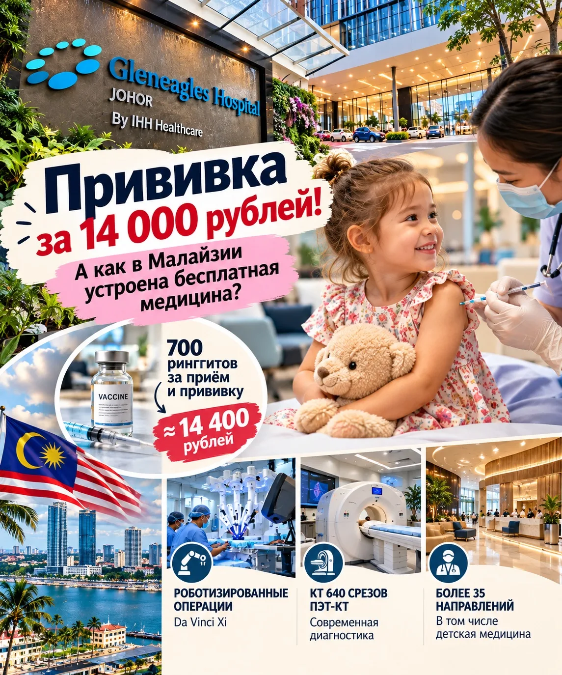 🏥 В Малайзии оперируют с помощью роботов!
