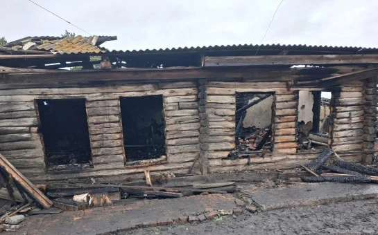 При пожаре в селе Аул-Бергуль Куйбышевского района Новосибирской области погибли два че...