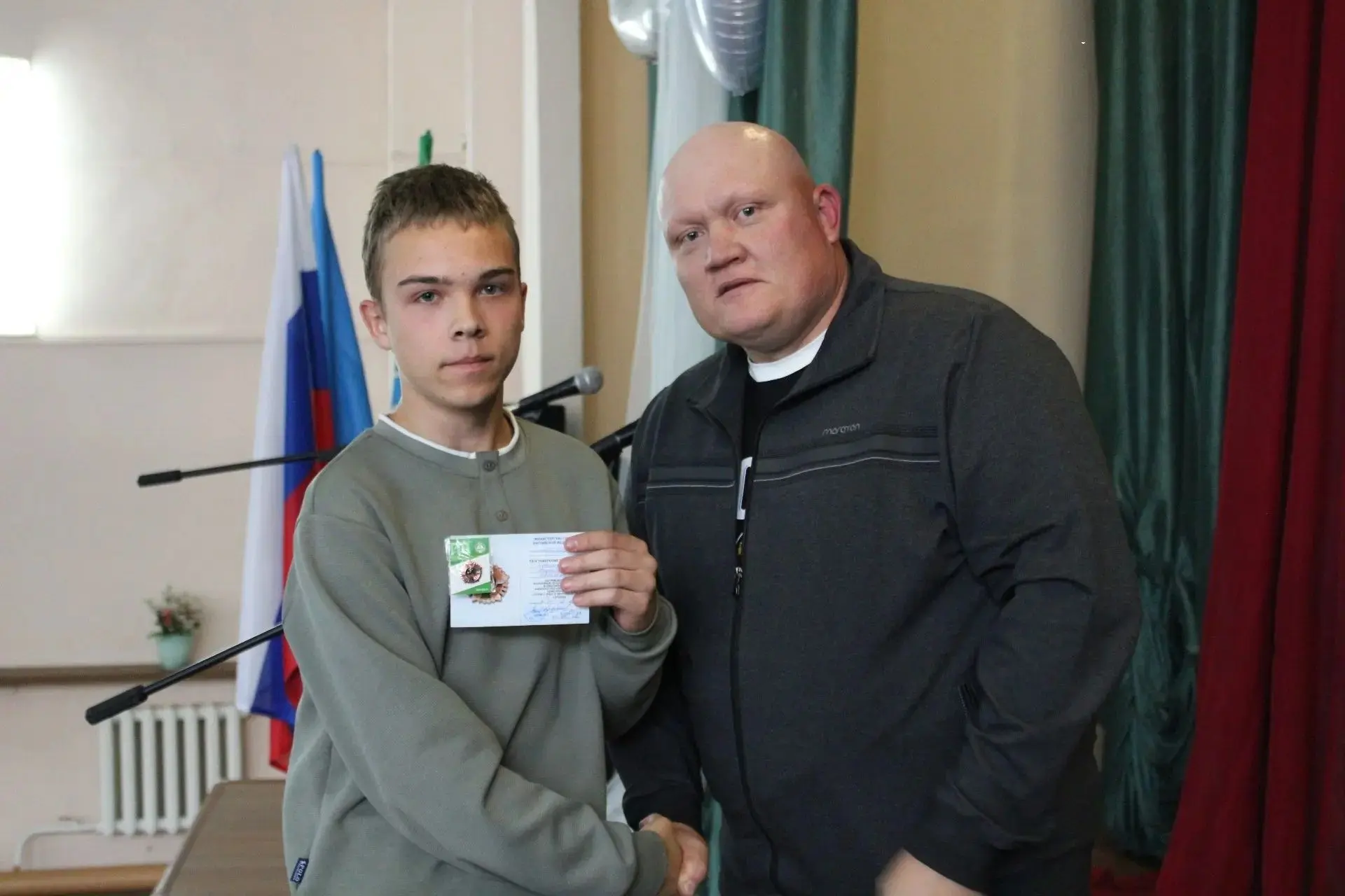 Торжественное вручение знаков отличия ГТО в Тулунском аграрном техникуме!
