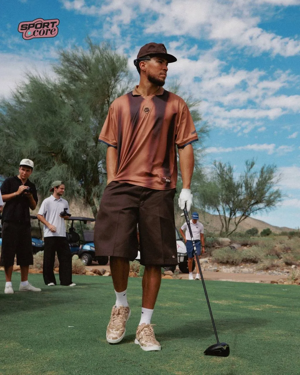 🏌️ Баскетболист Девин Букер на благотворительном мероприятии Charity Challenge
