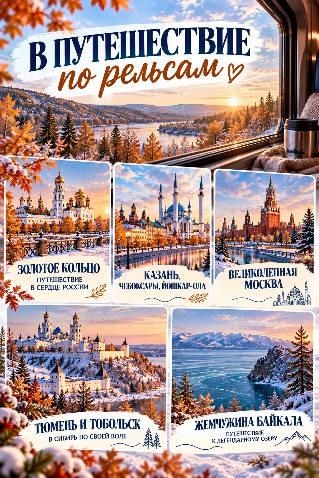 🚂 В ПУТЕШЕСТВИЕ ПО РЕЛЬСАМ: 5 ЖД-ТУРОВ ИЗ ПЕРМИ, В КОТОРЫЕ ХОЧЕТСЯ ОТПРАВИТЬСЯ! 🍂