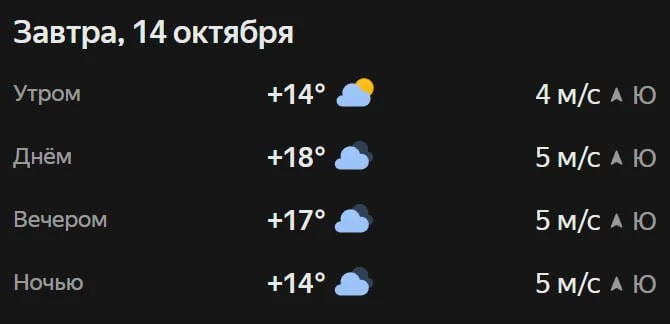 Прогноз погоды☀️