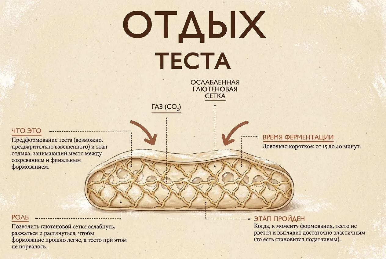Отдых теста