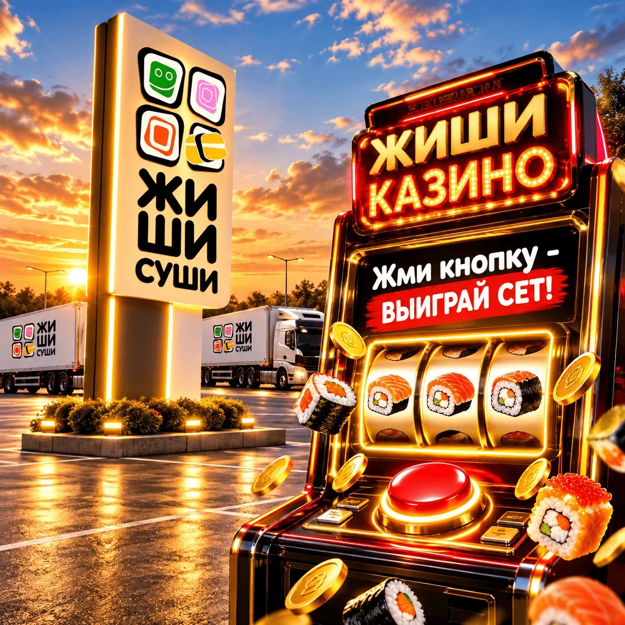 Реж, на связи? ЖИШИ открыли в нашем городе Казино. Дарят 100 сетов 👉
