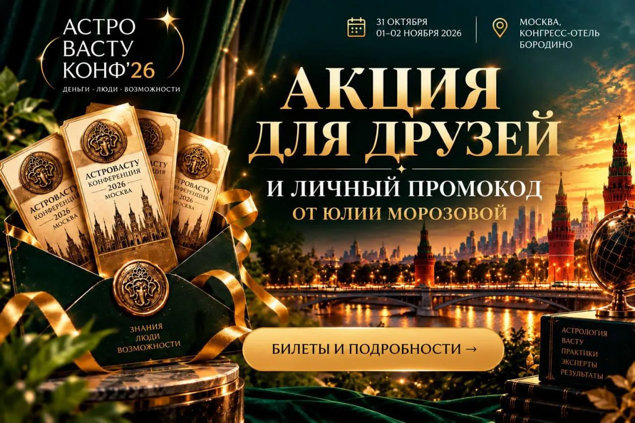 Батюшки, до АстроВастуКонф осталось всего 22 дня 🤯