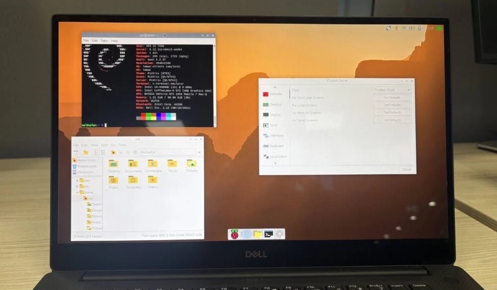 Raspberry pi Desktop: