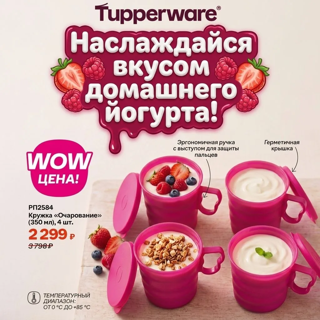 Наслаждайся натуральным вкусом домашнего йогурта! 🥛✨