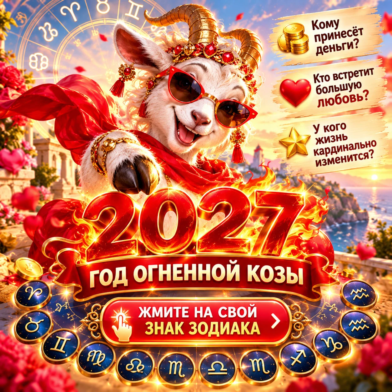 2027 — ГОД ОГНЕННОЙ КОЗЫ: ПРИСТЕГНИТЕСЬ, БУДЕТ ИНТЕРЕСНО!