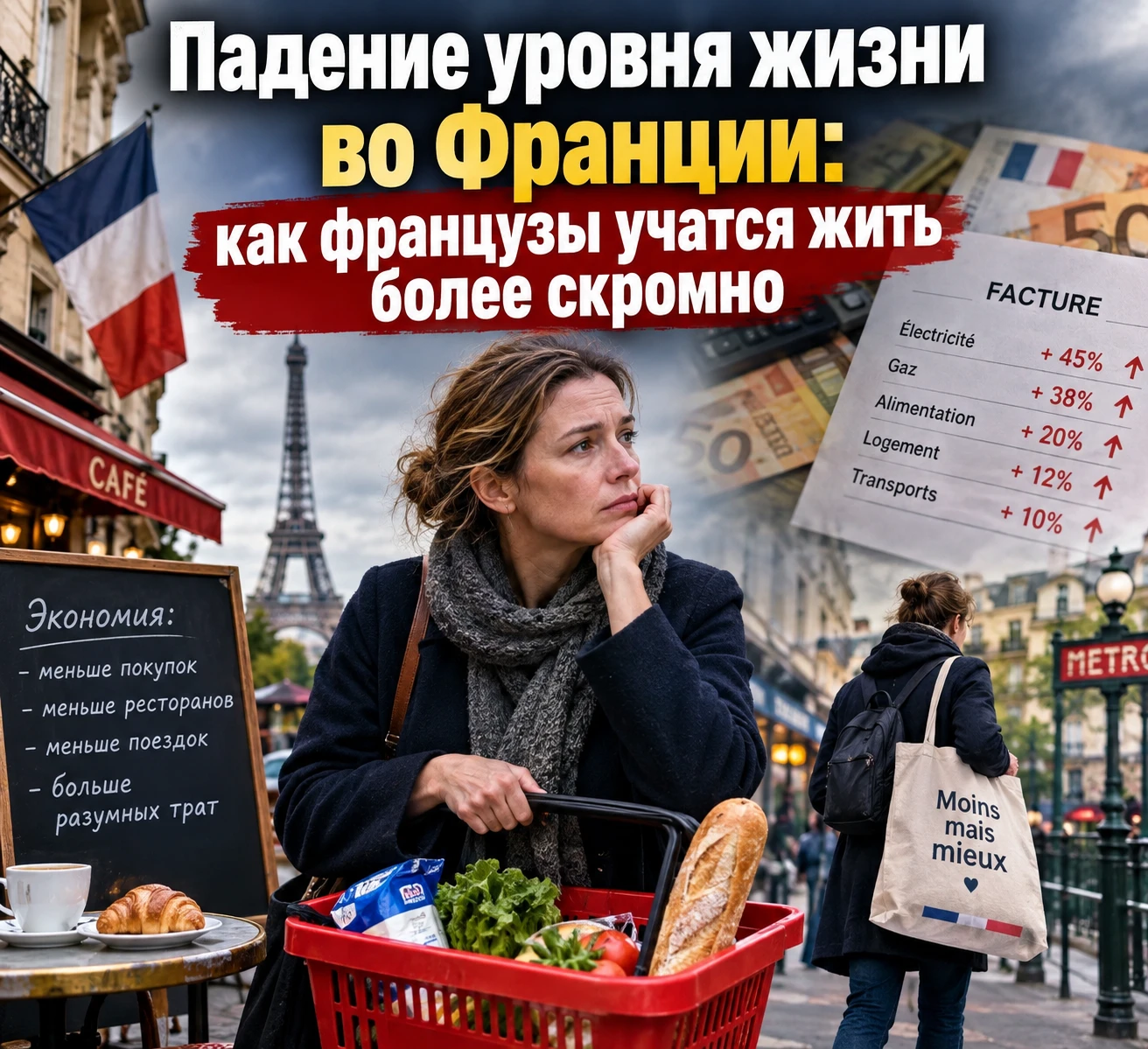 Падение уровня жизни во Франции: как французы учатся жить более скромно