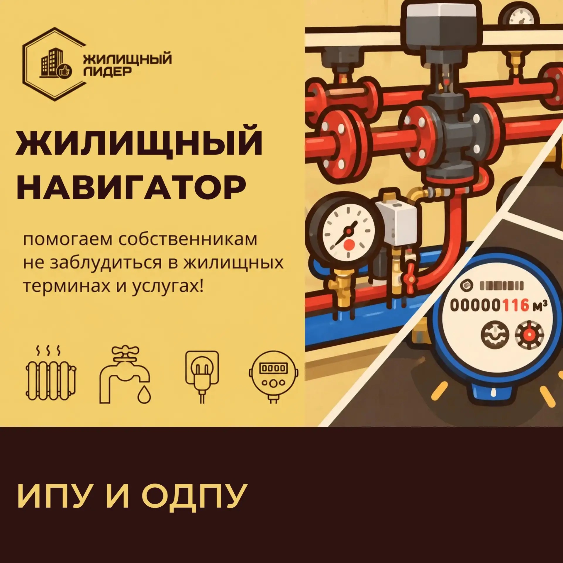🏠 Жилищный навигатор: ИПУ и ОДПУ