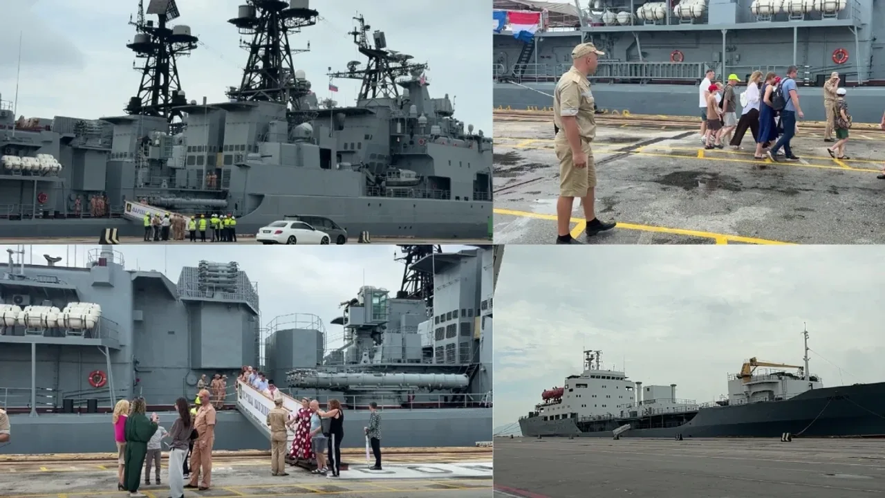 🇲🇾⚓⛴ Корабли ТОФ впервые зашли в Баттерворт и почтили память экипажа крейсера «Жемчуг»