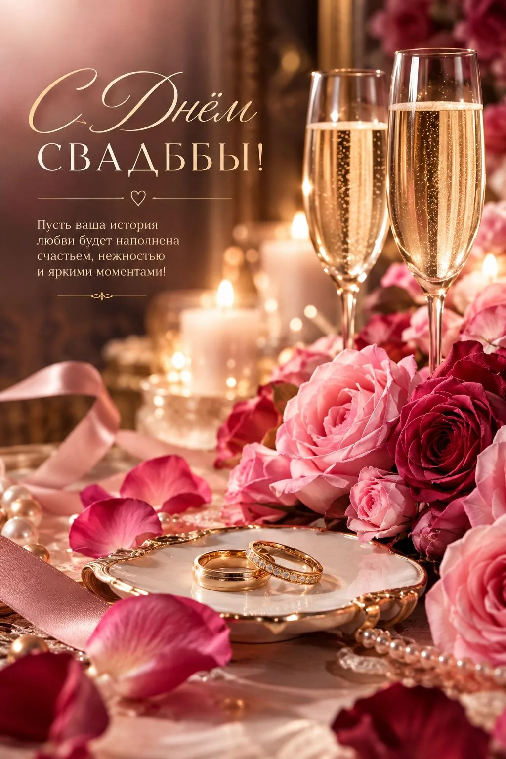 ❤️ Открытки с Днем Свадьбы