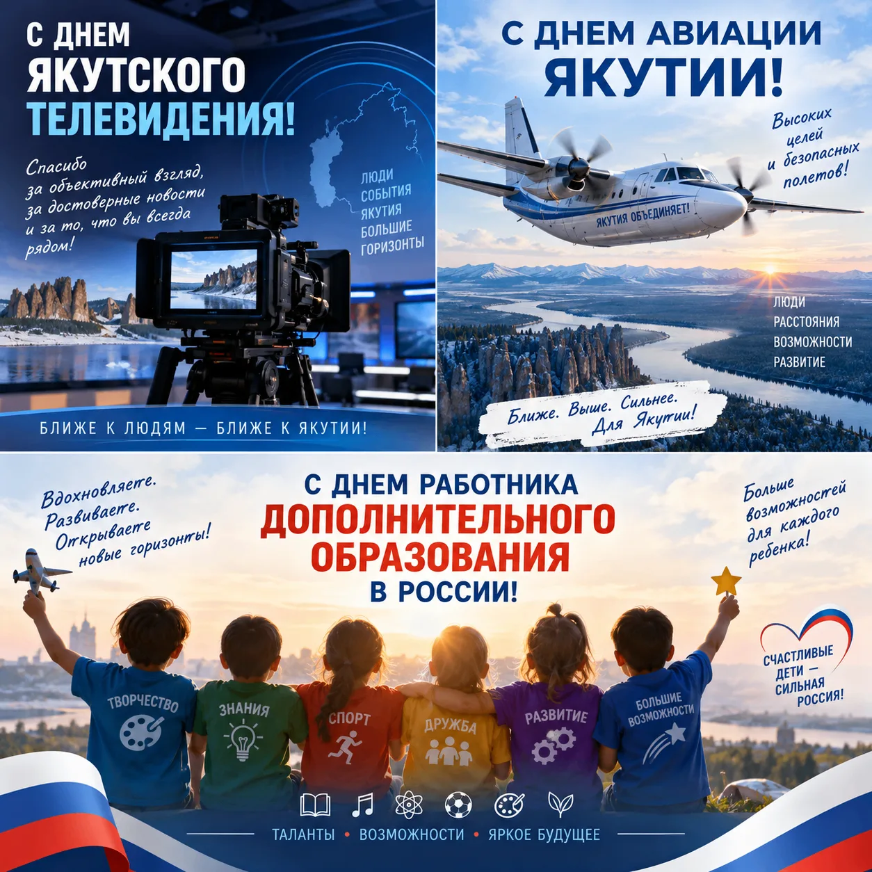 ✈️📺🎓 С профессиональными праздниками!