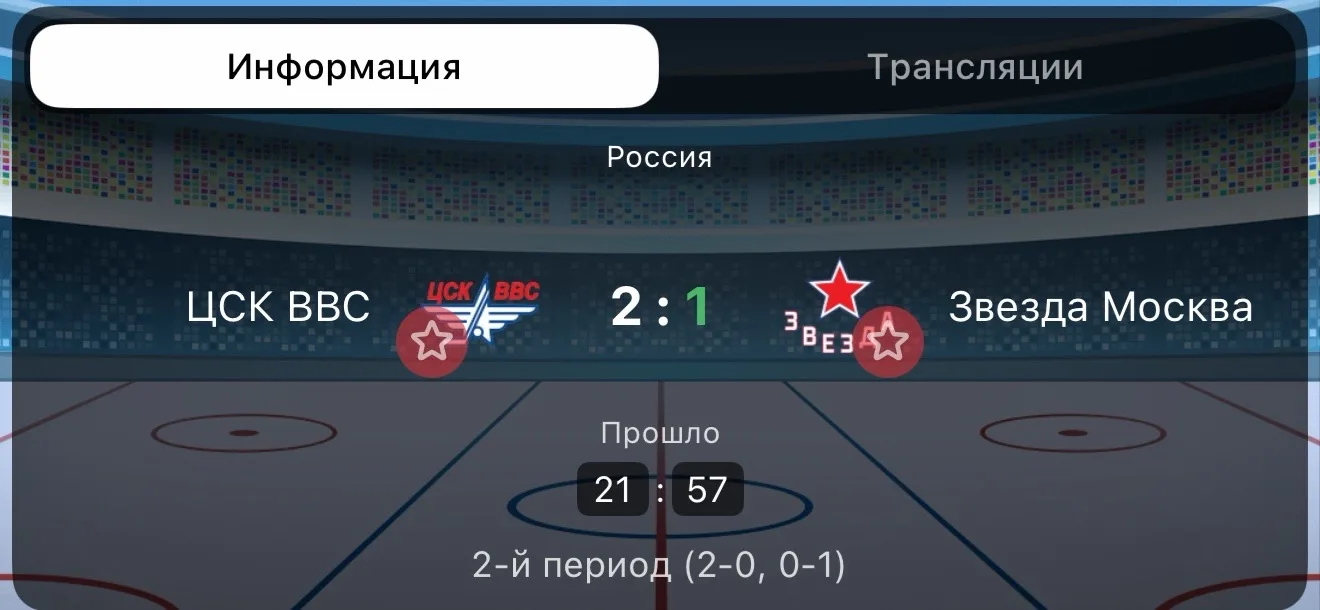 Шайба 2:1✅