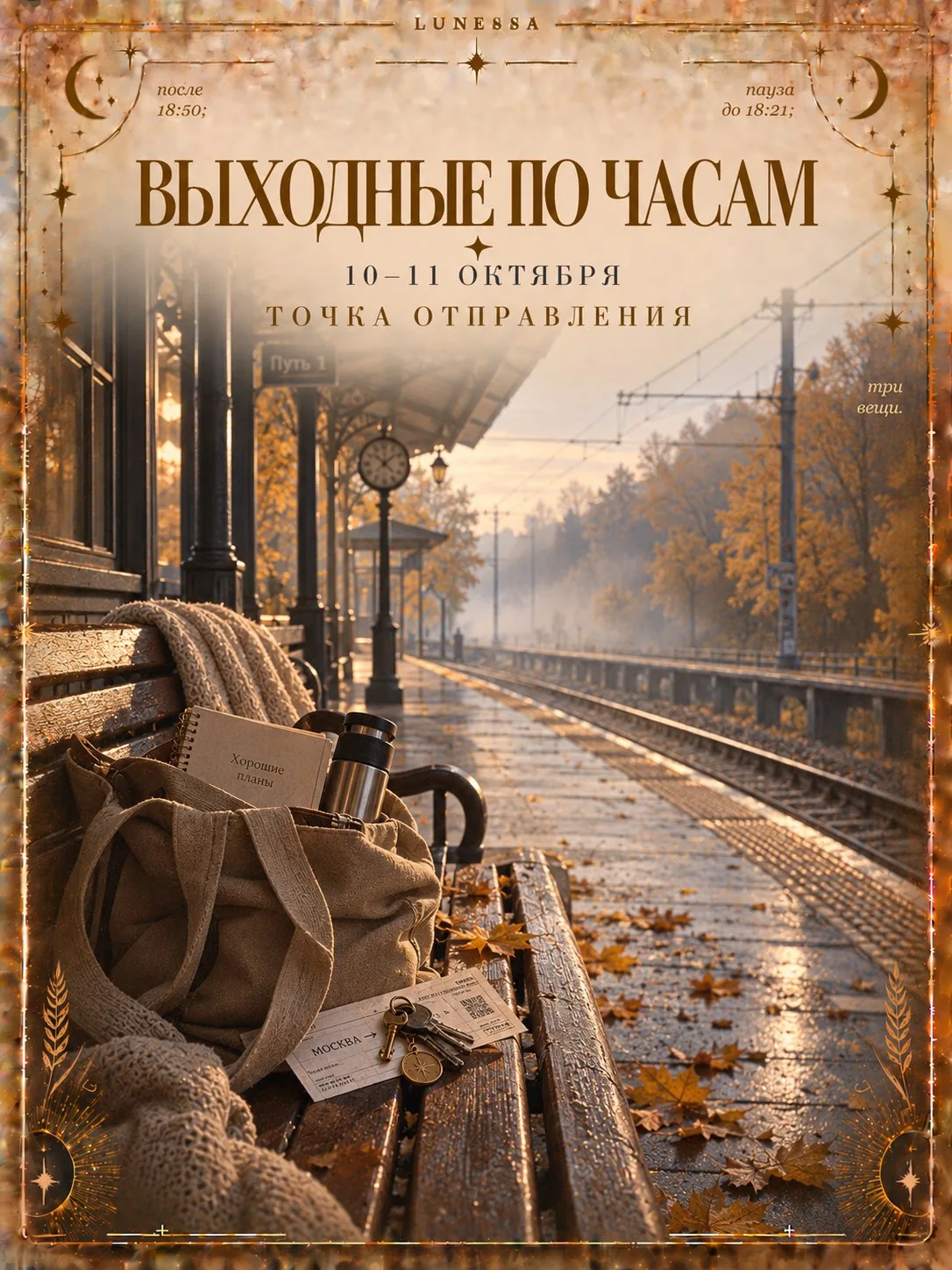 Выходные по часам ✦ 10–11 октября