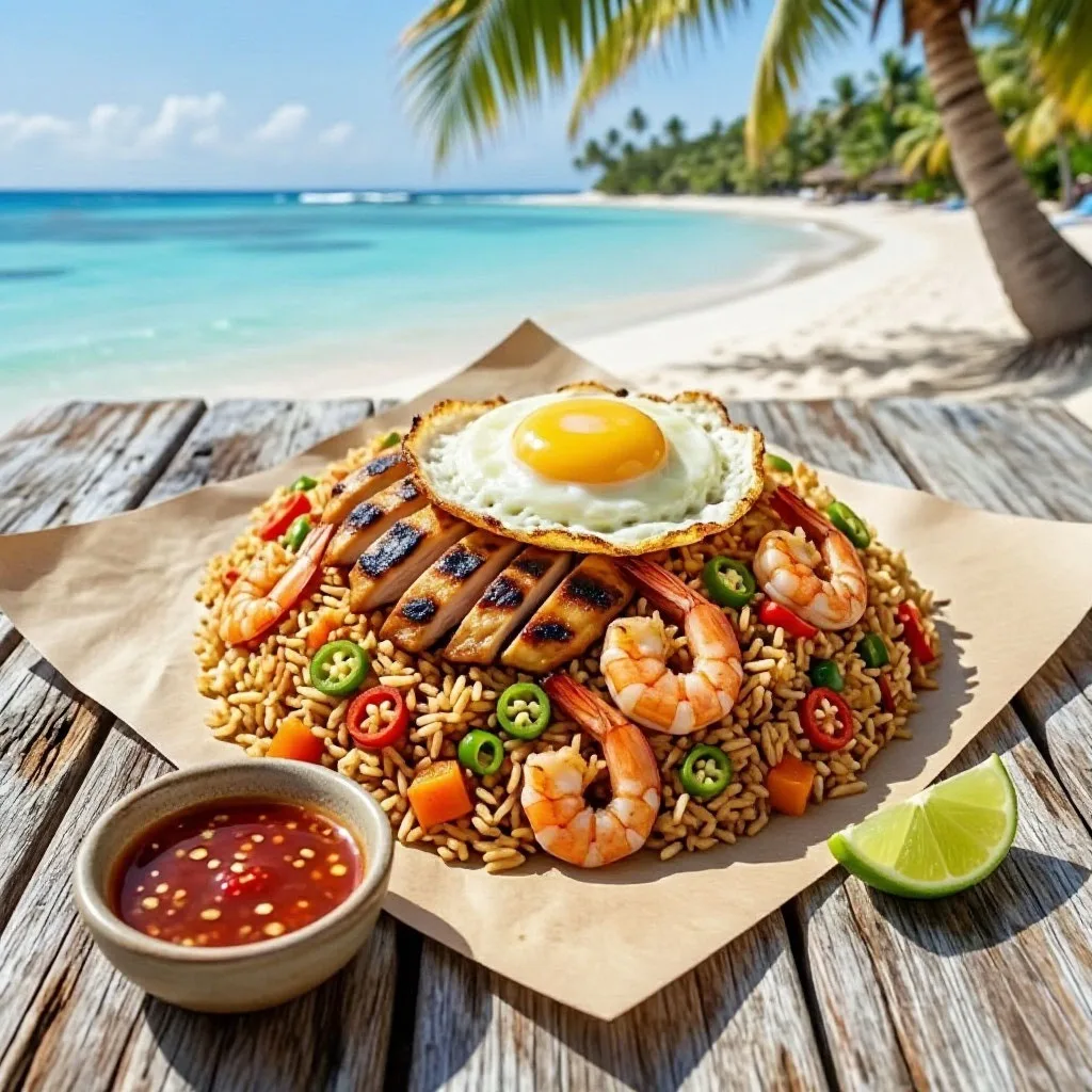 🇲🇨🌋🍛 Наси горенг (Nasi Goreng) — это когда запах жареного чеснока, креветочной паст...