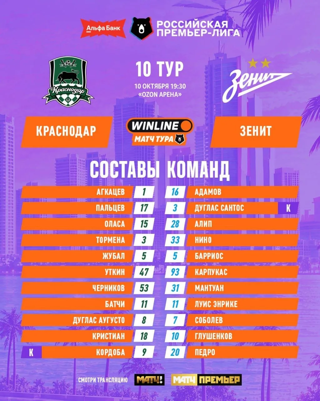 Матч тура уже через 5 мин.💪