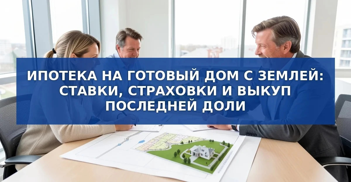 Ипотека на покупку готового дома с землей на вторичном рынке
