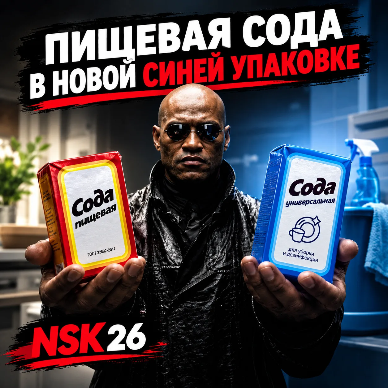🧽 Пищевая сода в России появится в синей упаковке