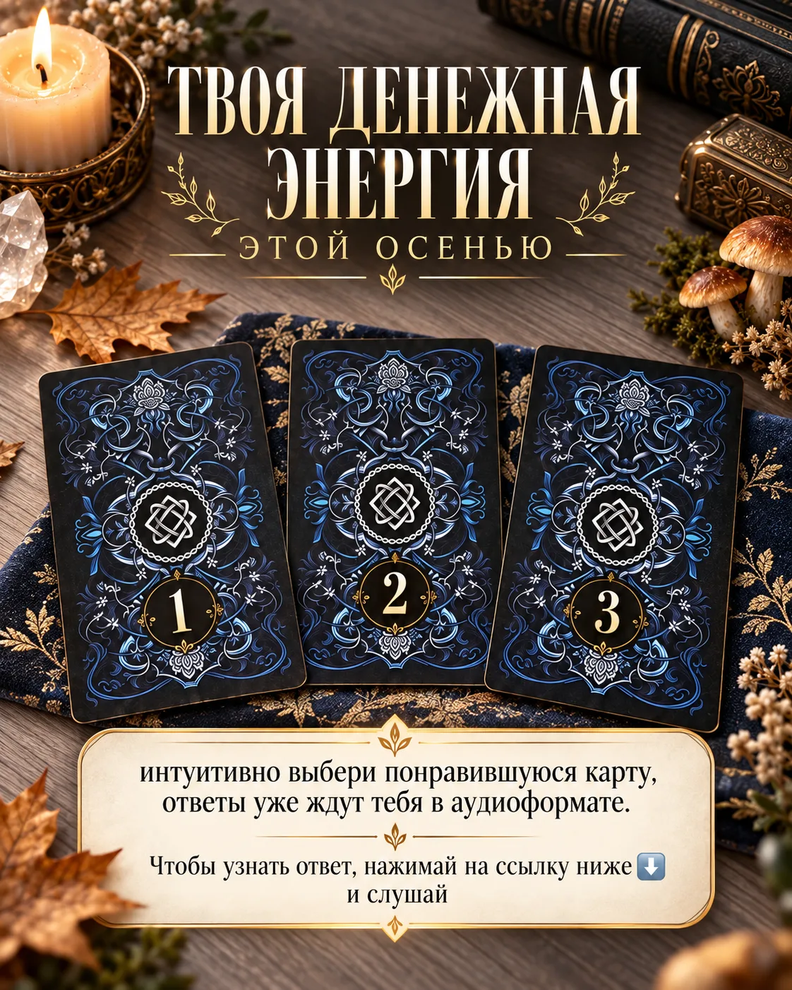 Какая денежная энергия будет сопровождать тебя этой осенью? 🍂💰