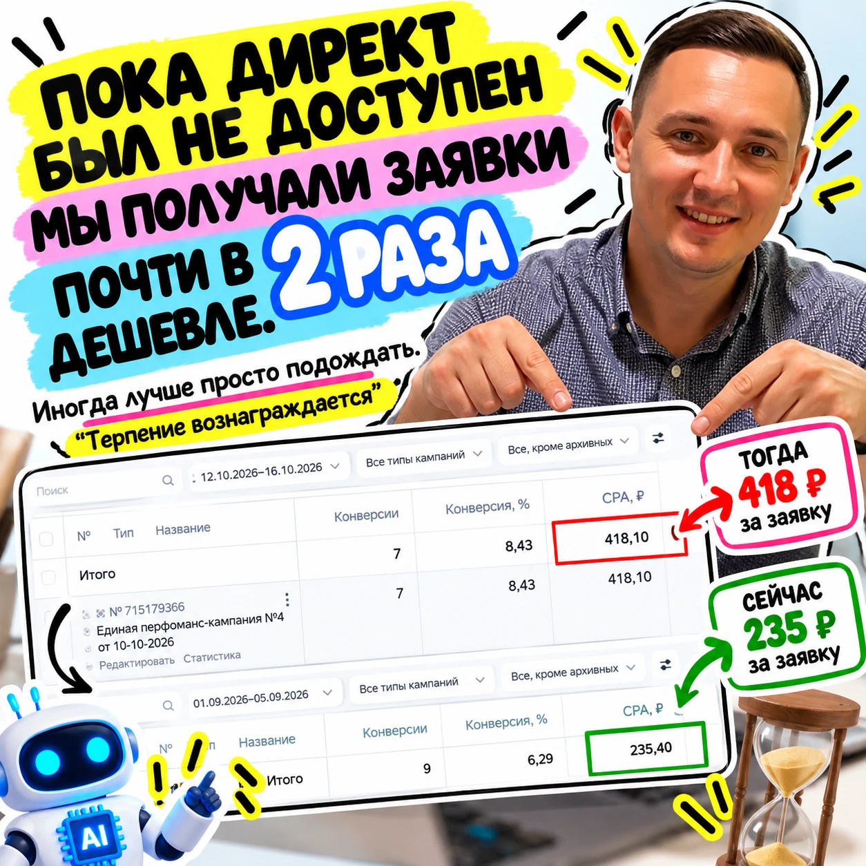 🔥 ПОКА ДИРЕКТ БЫЛ НЕДОСТУПЕН, МЫ ПОЛУЧАЛИ ЗАЯВКИ ПОЧТИ В 2 РАЗА ДЕШЕВЛЕ!