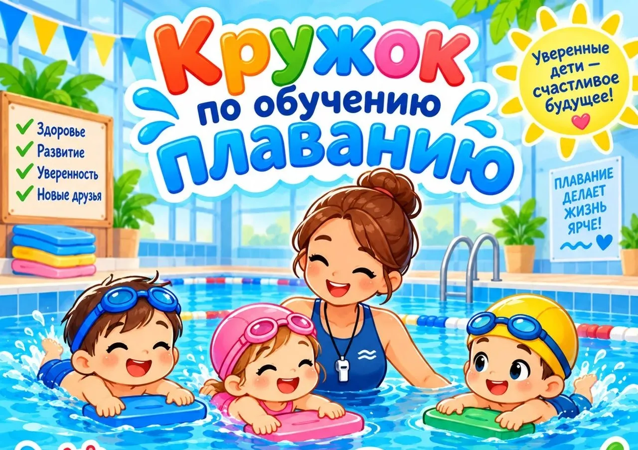🐬 Наш кружок по обучению детей плаванию дарит малышам море радости и здоровья! 💦