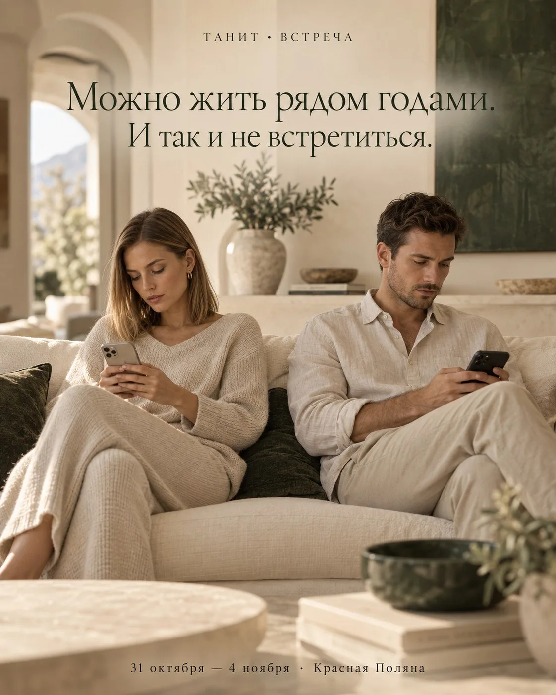 МЫ МОЖЕМ БЫТЬ РЯДОМ ГОДАМИ. И ПРИ ЭТОМ НЕ ВСТРЕЧАТЬСЯ.
