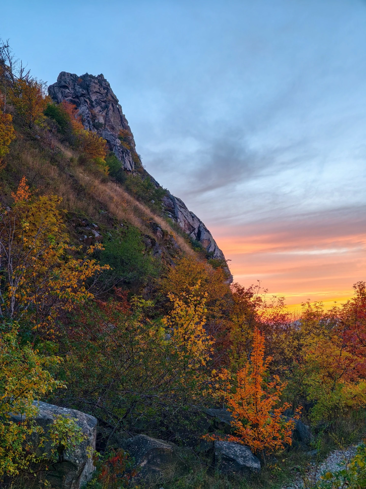 Магия осеннего заката на Змейке. 🍂🧡