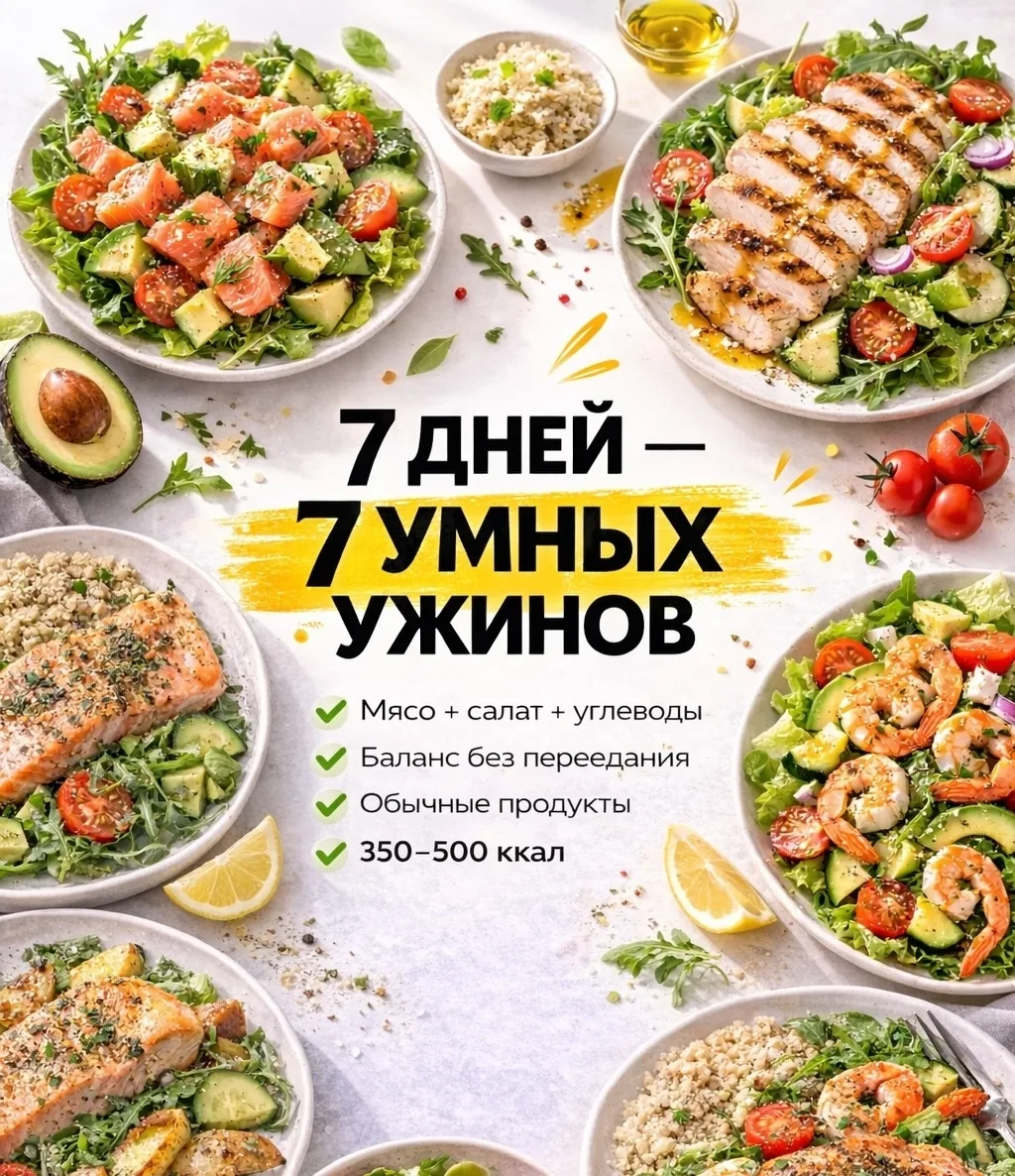 7 дней — 7 умных ужинов 🍽