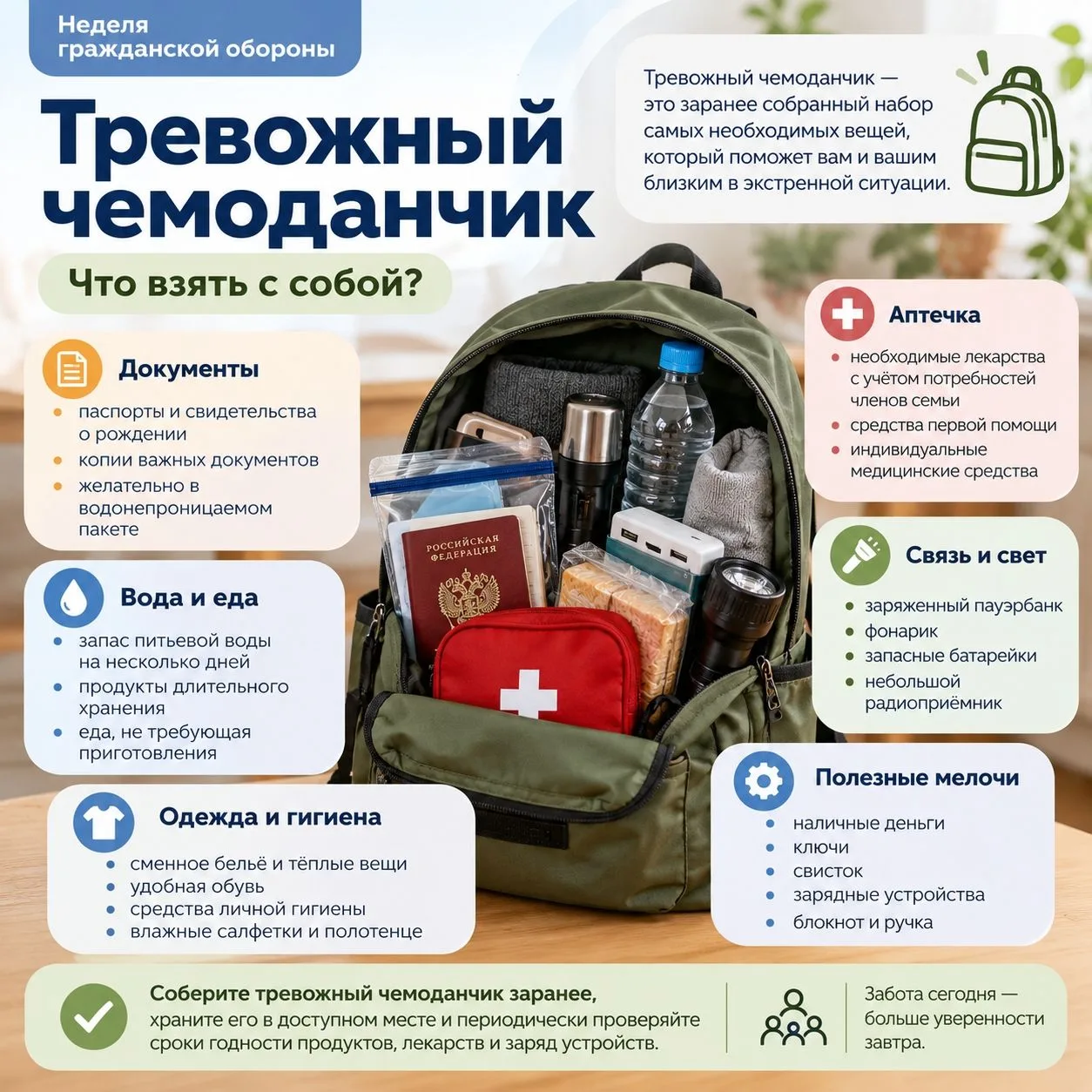 Тревожный чемоданчик: готовимся заранее