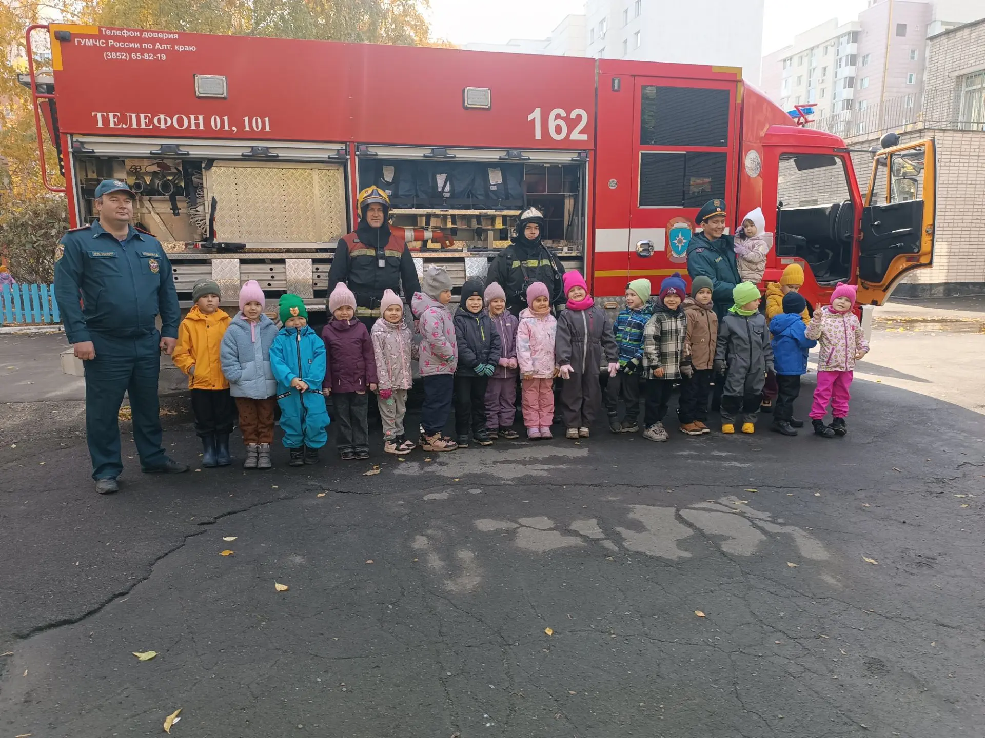 🚒 В рамках проекта «Безопасность» наш детский сад с радостью принял у себя настоящих г...