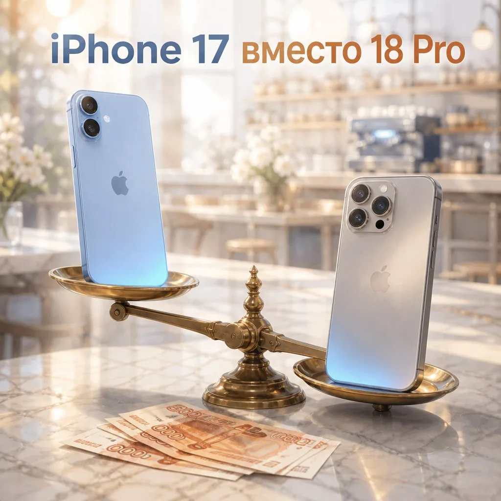 Купил iPhone 17 за 75 тысяч и вообще не жалею, что не стал ждать 18 Pro. Экраны одинако...
