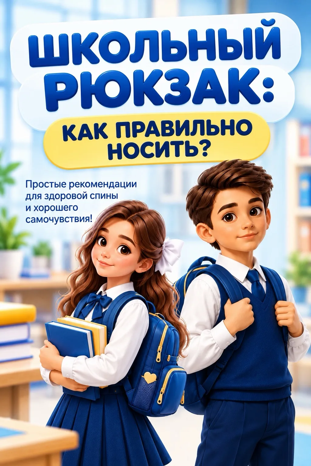 🎒 А вы уверены, что ваш ребёнок правильно носит рюкзак?