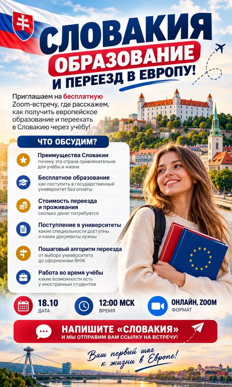 🇸🇰 СЛОВАКИЯ — ОБРАЗОВАНИЕ И ПЕРЕЕЗД В ЕВРОПУ!
