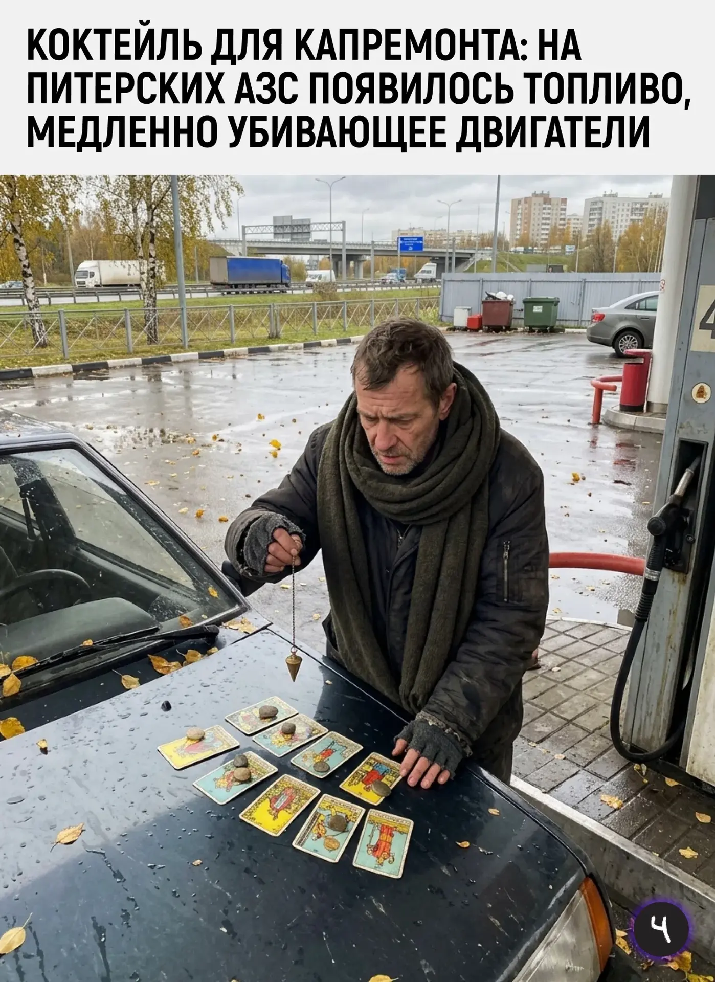 Автовладельцам Санкт-Петербурга стоит быть начеку: на местных заправках всплыл бензин п...