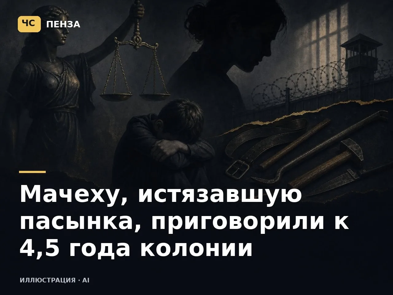 ⚖️ Мачеху, истязавшую пасынка, приговорили к 4,5 года колонии