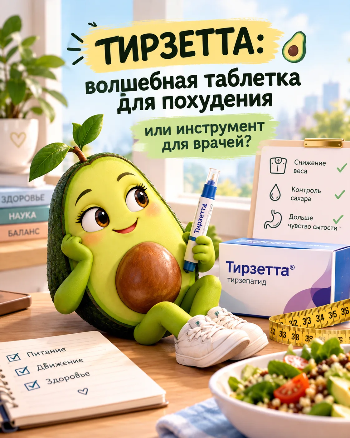 🥑 Тирзетта: волшебная таблетка для похудения или инструмент для врачей?