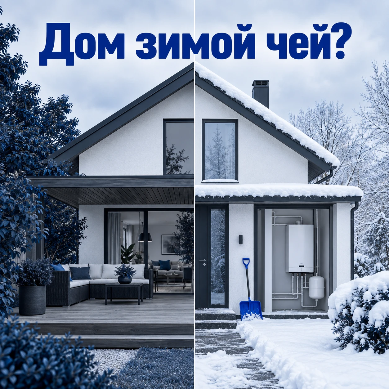 Хотите дом? Тогда представьте не летнюю веранду, а январское утро