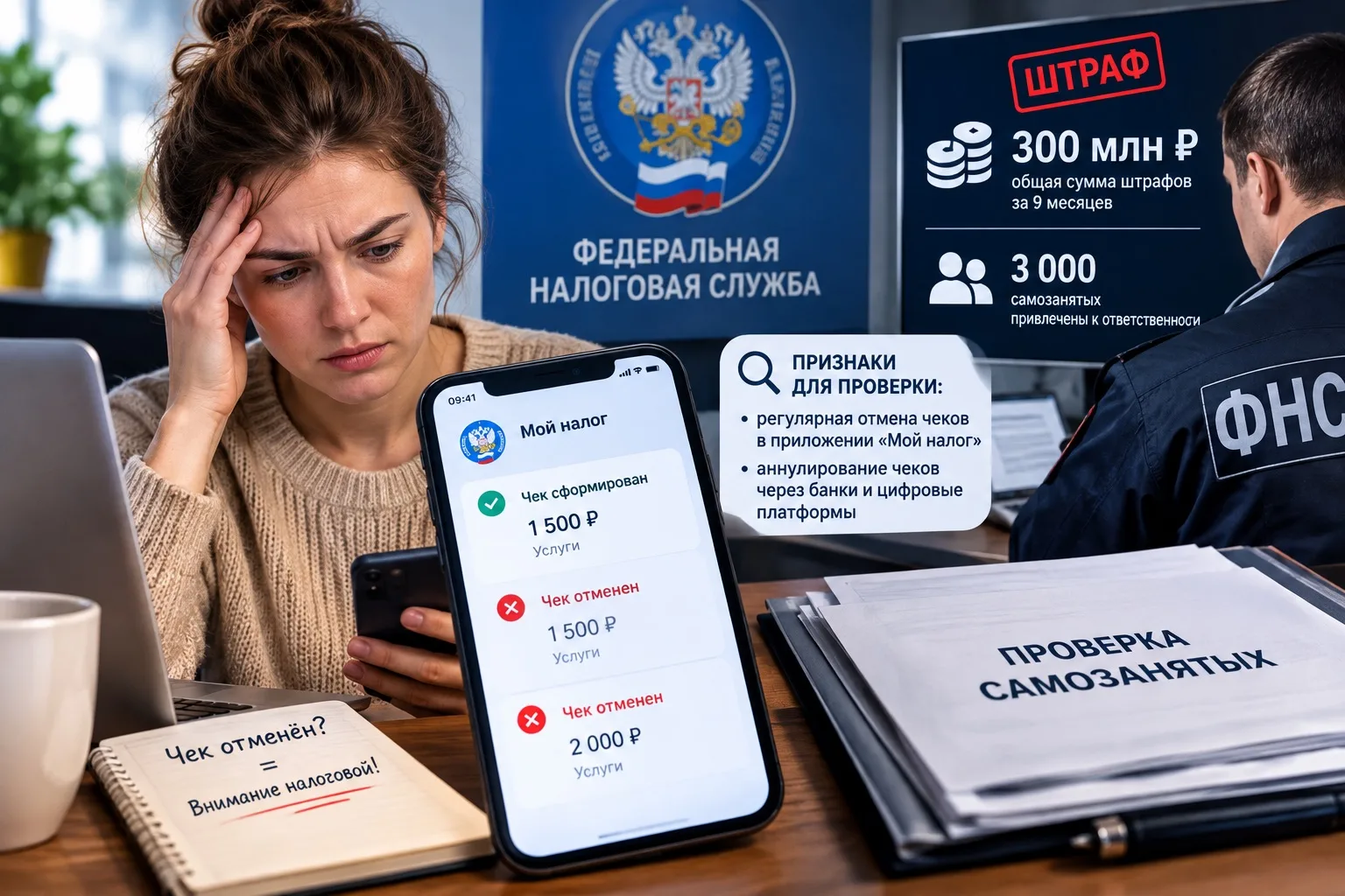 🚨 Отменил чек — попал под проверку: налоговая взялась за самозанятых!