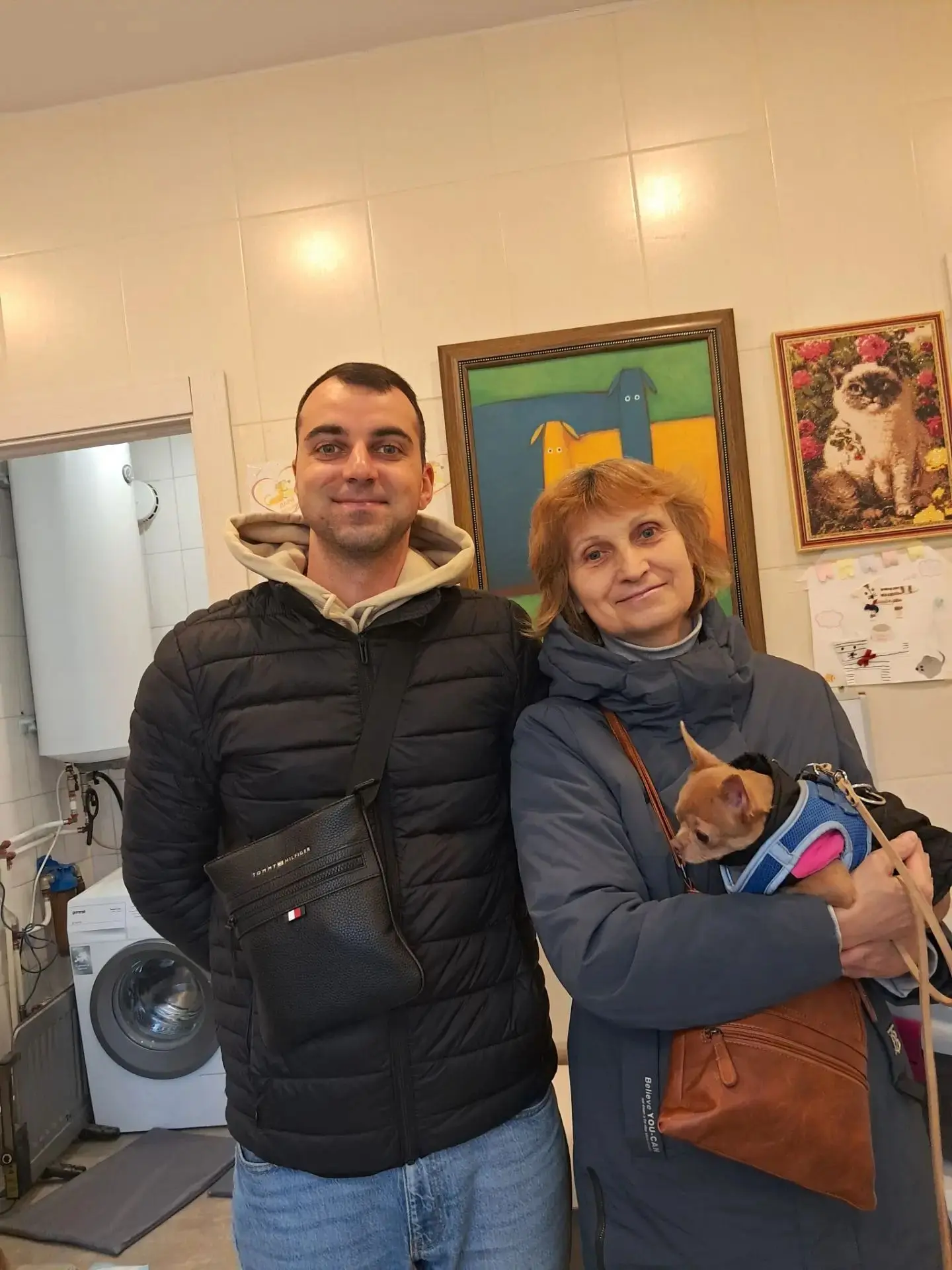 Забрали из приюта домой маленькую Кнопку. В семье уже жила наша бывшая подопечная,  мал...