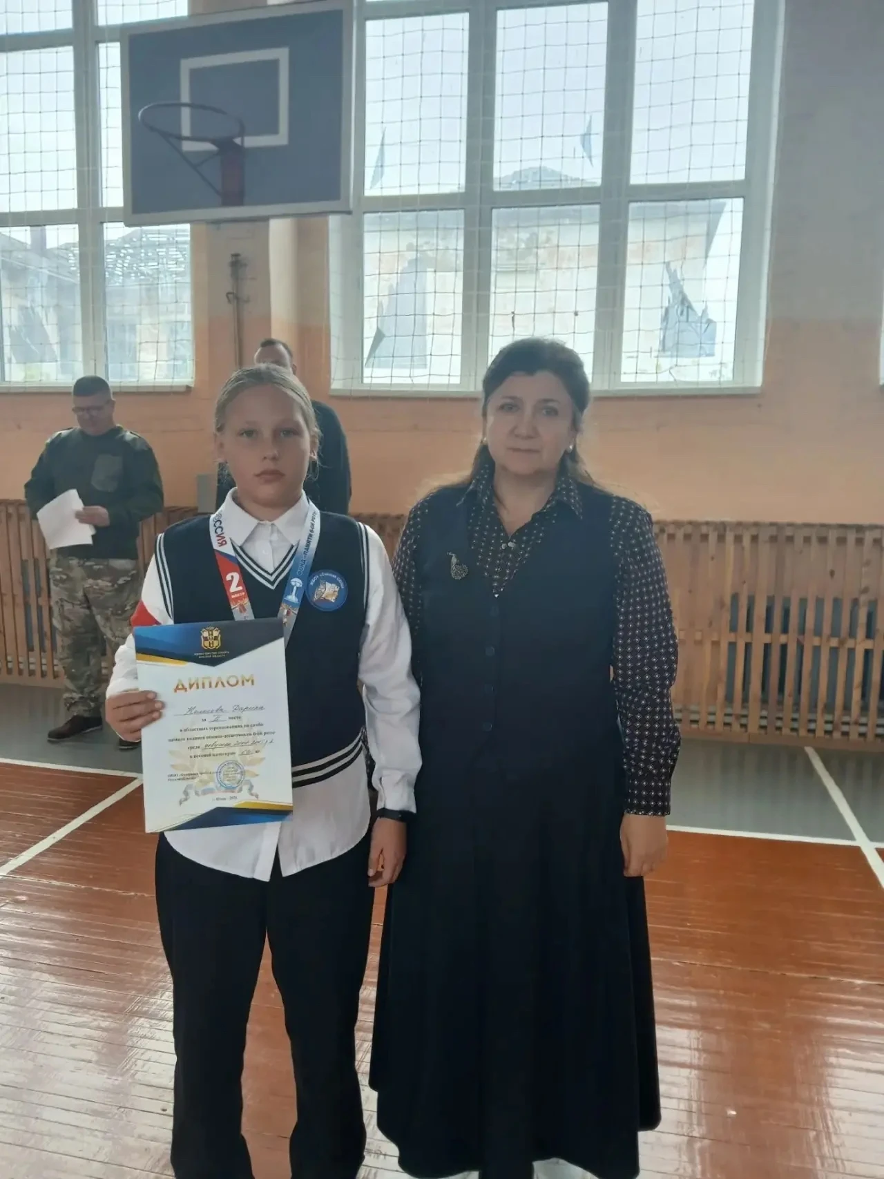 Ученица 6А класса Омской школы Колосова Дарина заняла 2 место в областных соревнованиях...