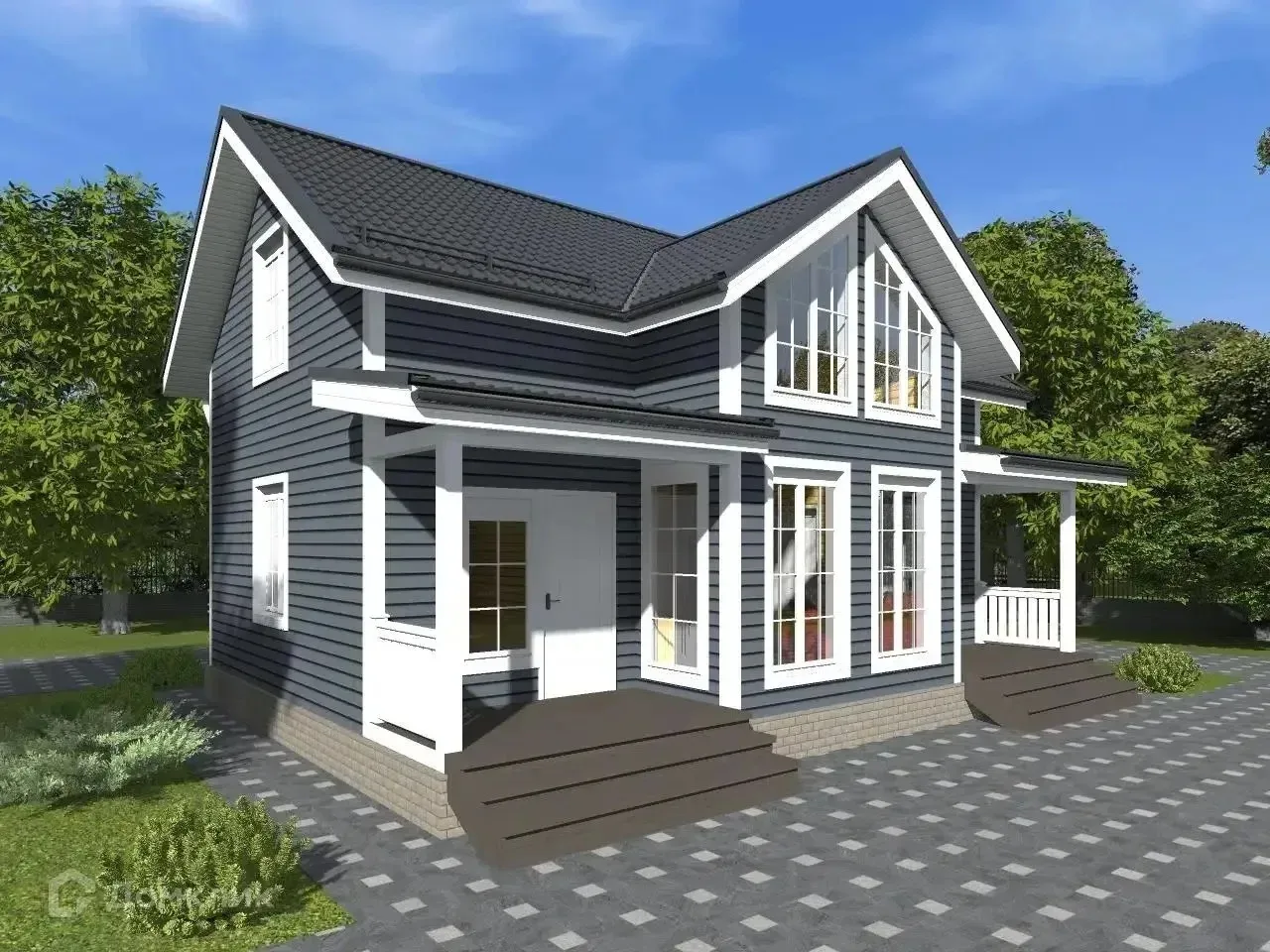 Проект 2-этажного дома 🏡