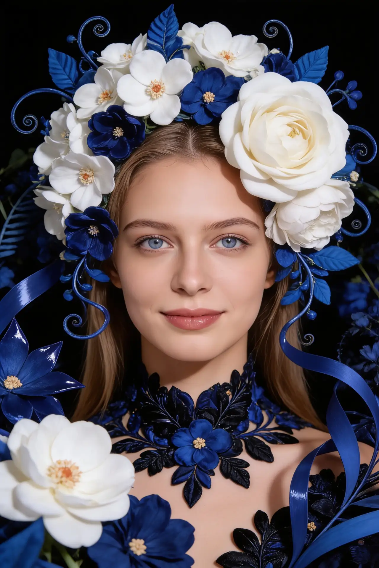 💙 Синие пионы