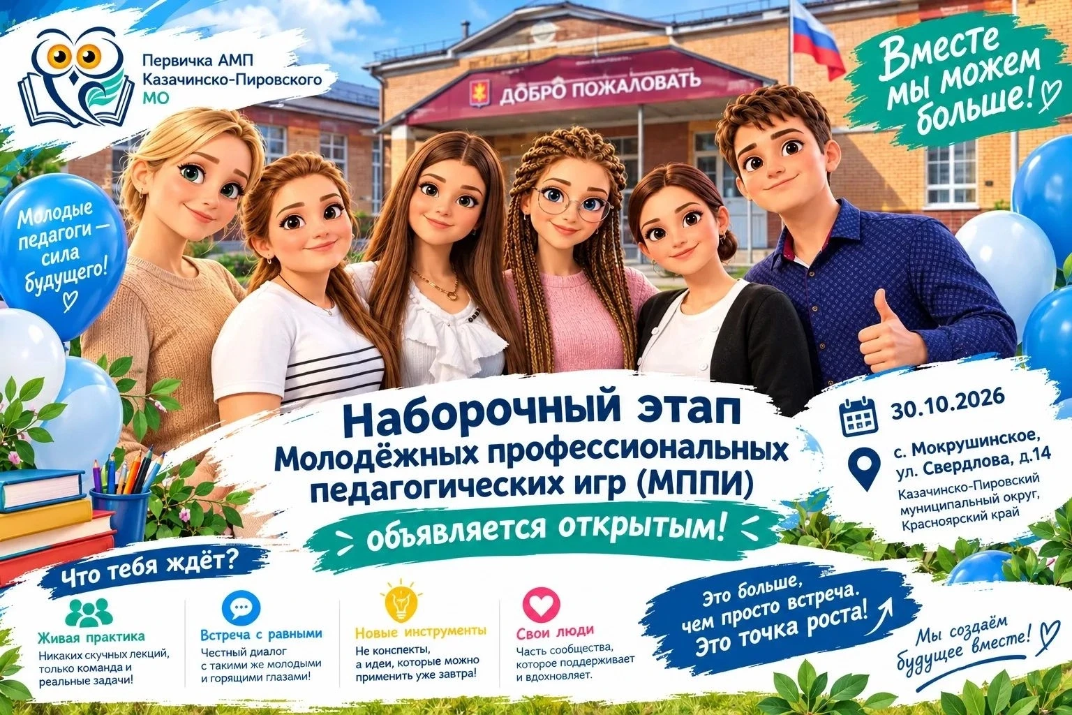 💥 Наборочный этап XV сезона Молодежных профессиональных педагогических игр (МППИ) объ...