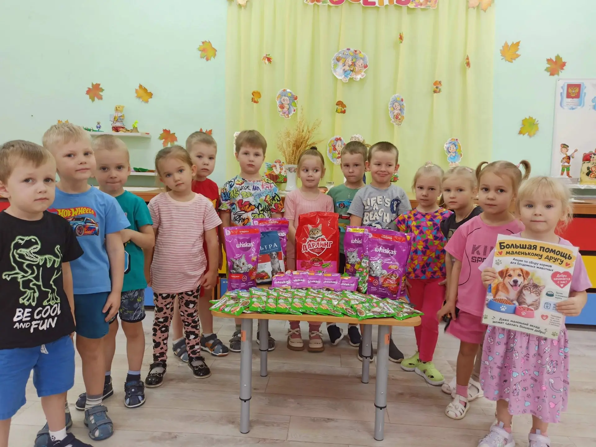 В нашей средней группе завершилась замечательная акция по сбору кормов для бездомных жи...